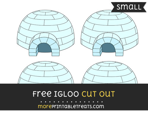 Free Igloo Cut Out - Small Size Printable