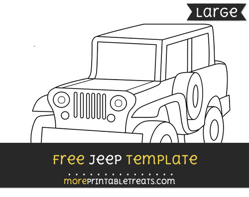 Free Jeep Template - Large