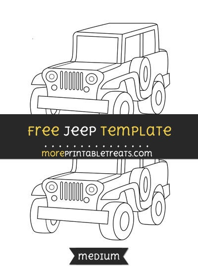 Free Jeep Template - Medium