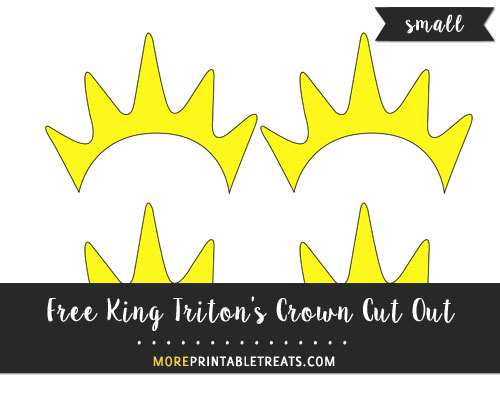 Free King Triton's Crown Cut Out - Small