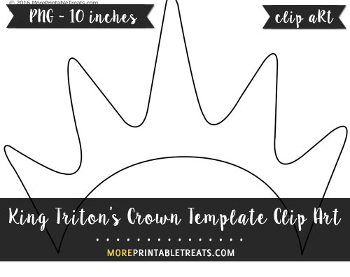 Free King Triton's Crown Template - Clipart