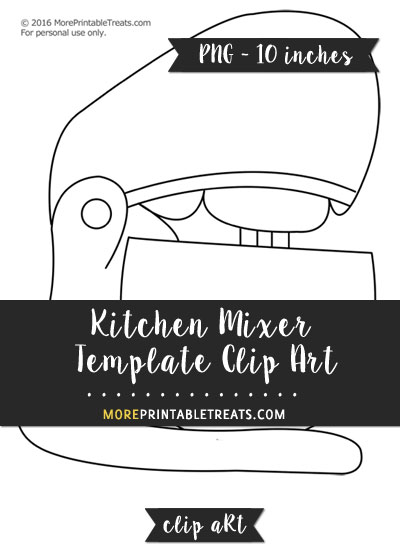 Free Kitchen Mixer Template - Clipart