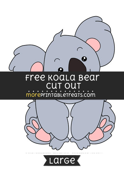 Free Koala Cut Out - Large size printable