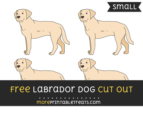 Free Labrador Dog Cut Out - Small Size Printable