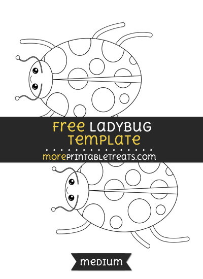 Free Ladybug Template - Medium