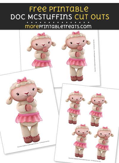Free Lambie Thinking Cut Outs - Printable - Doc McStuffins