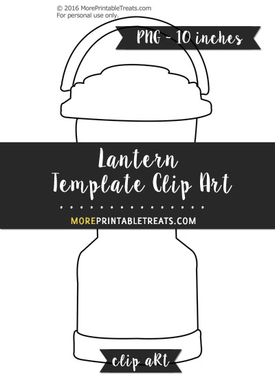 Free Lantern Template - Clipart