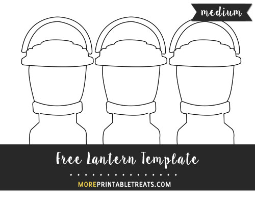Free Lantern Template - Medium
