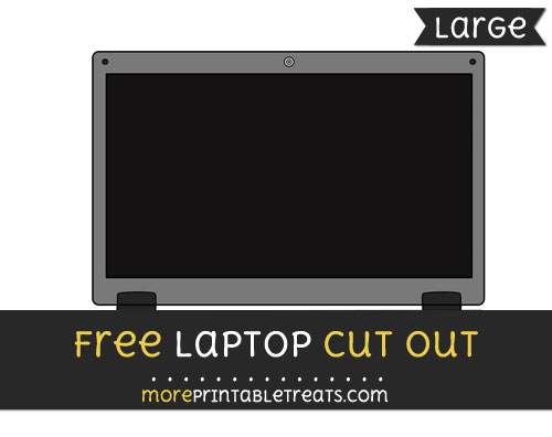 Free Laptop Cut Out - Large size printable