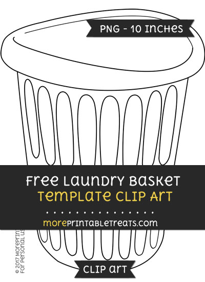 Free Laundry Basket Template - Clipart
