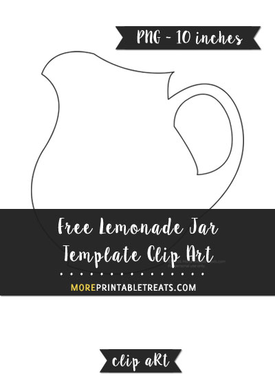 Free Lemonade Pitcher Template - Clipart