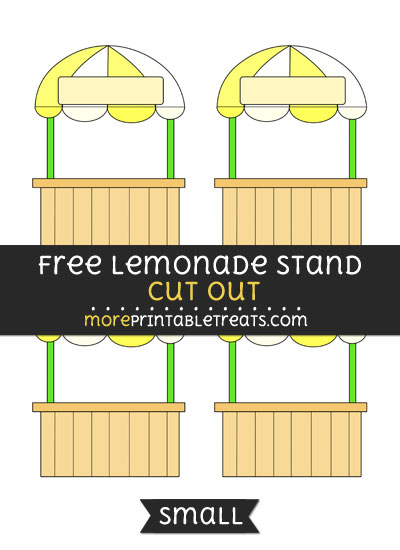 Free Lemonade Stand Cut Out - Small Size Printable