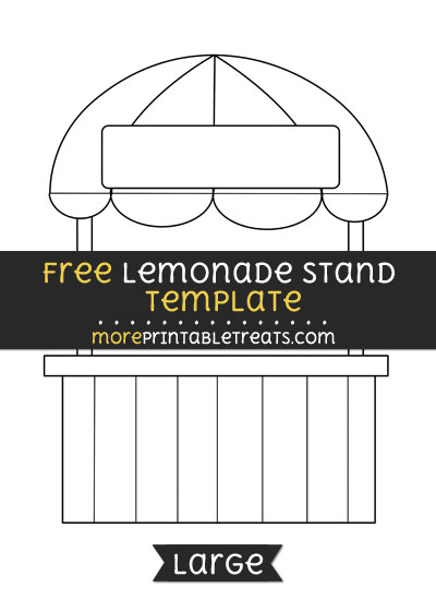 Free Lemonade Stand Template - Large