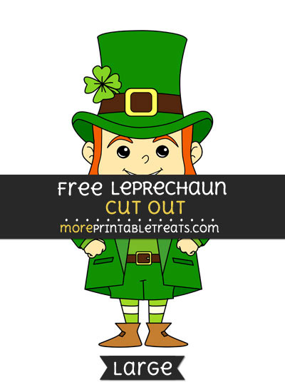 Free Leprechaun Cut Out - Large size printable