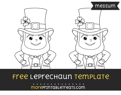 Free Leprechaun Template - Medium