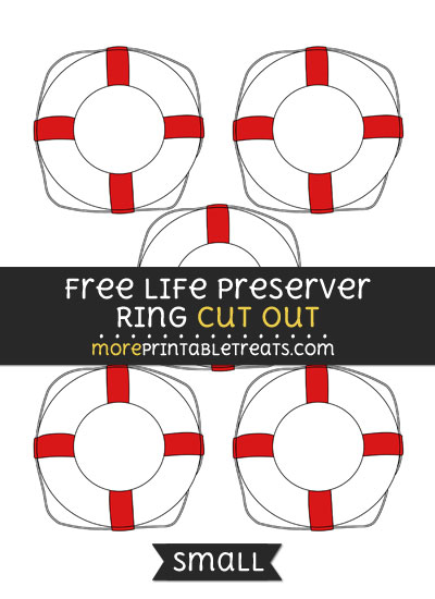 Free Life Preserver Ring Cut Out - Small Size Printable