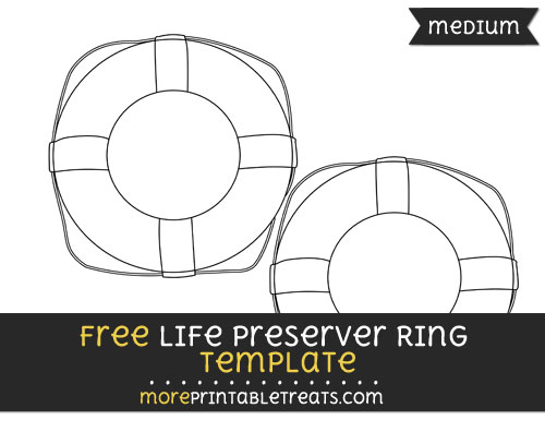 Free Life Preserver Ring Template - Medium
