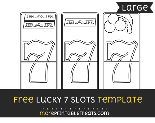 Free Lucky 7 Slots Template - Large