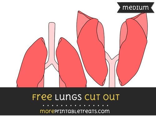 Free Lungs Cut Out - Medium Size Printable