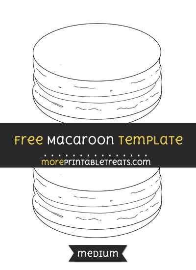 Free Macaroon Template - Medium
