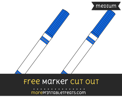 Free Marker Cut Out - Medium Size Printable