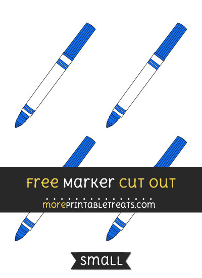 Free Marker Cut Out - Small Size Printable