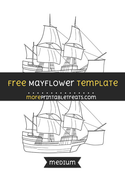 Free Mayflower Template - Medium