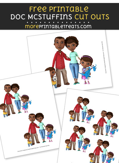 Free McStuffins Family Cut Outs - Printable - Doc McStuffins