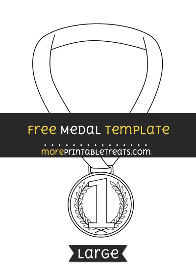 Free Medal Template - Large