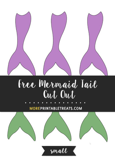 Free Mermaid Tail Cut Out - Small