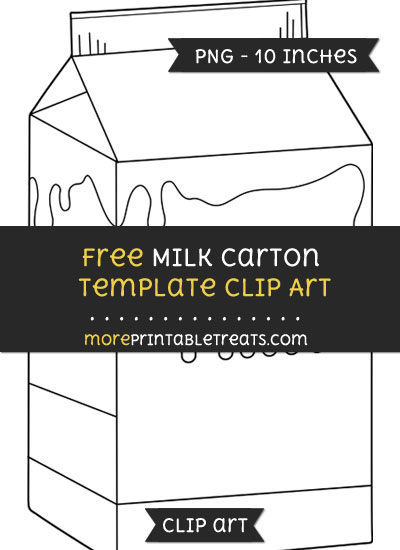 Free Milk Carton Template - Clipart