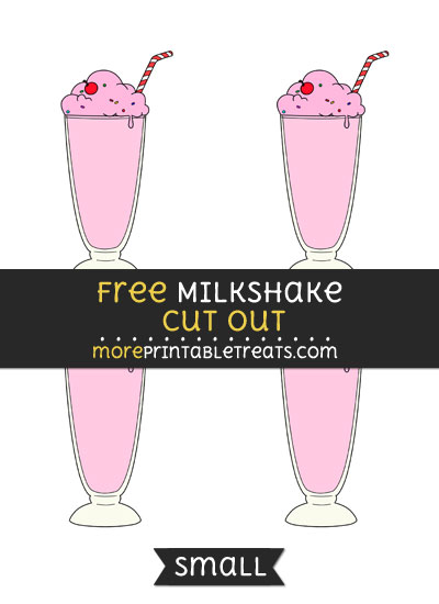 Free Milkshake Cut Out - Small Size Printable