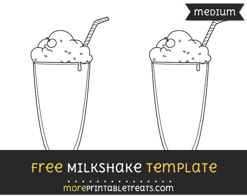 Free Milkshake Template - Medium
