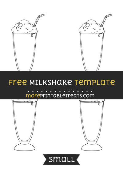 Free Milkshake Template - Small