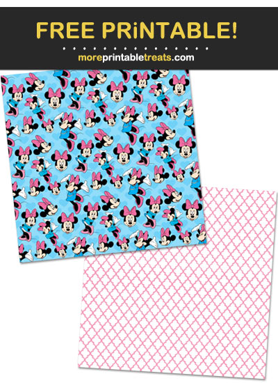 Free Printable Minnie Mouse Pattern Paper