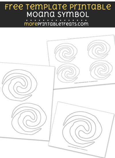 Free Moana Symbol Template Printable Shape