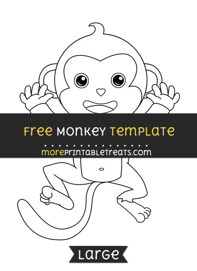 Free Monkey Template - Large