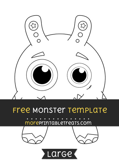 Free Monster Template - Large