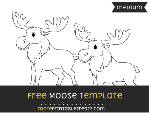 Free Moose Template - Medium