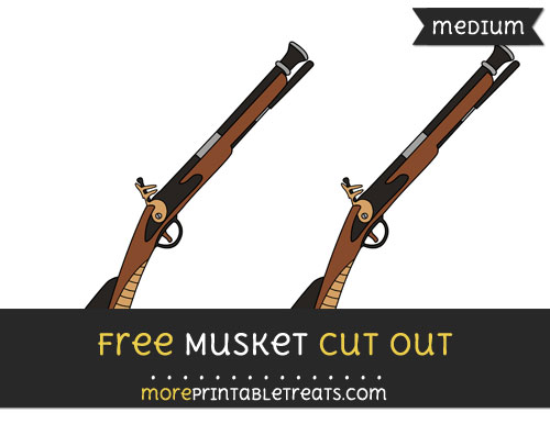 Free Musket Cut Out - Medium Size Printable