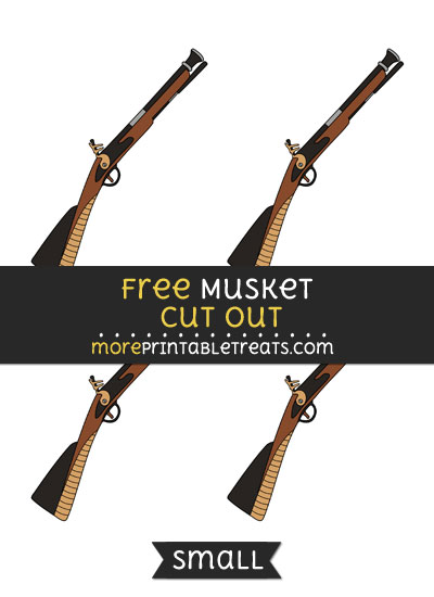 Free Musket Cut Out - Small Size Printable