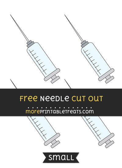 Free Needle Cut Out - Small Size Printable