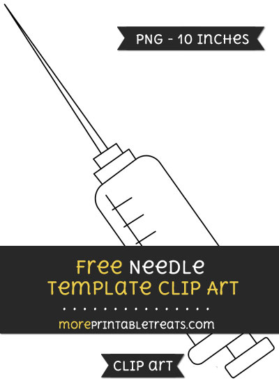 Free Needle Template - Clipart