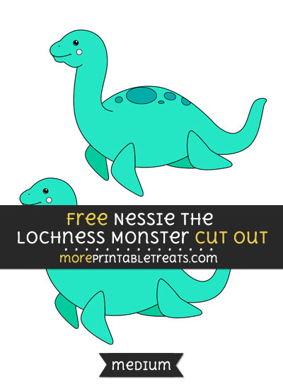 Free Nessie The Lochness Monster Cut Out - Medium Size Printable