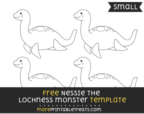 Free Nessie The Lochness Monster Template - Small