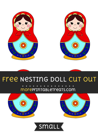 Free Nesting Doll Cut Out - Small Size Printable