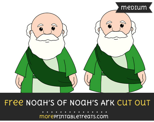 Free Noah Of Noahs Ark Cut Out - Medium Size Printable