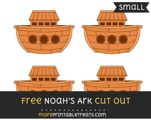 Free Noahs Ark Cut Out - Small Size Printable