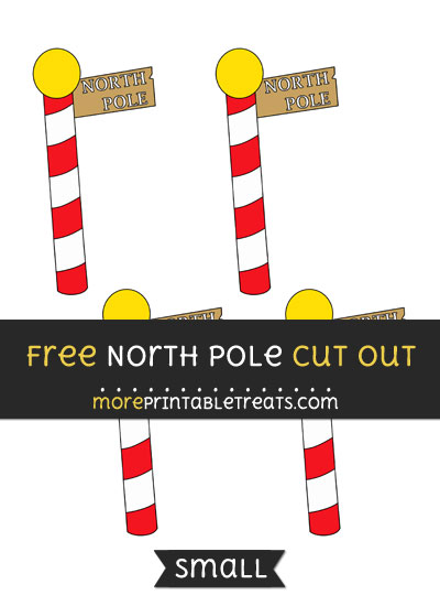 Free North Pole Cut Out - Small Size Printable
