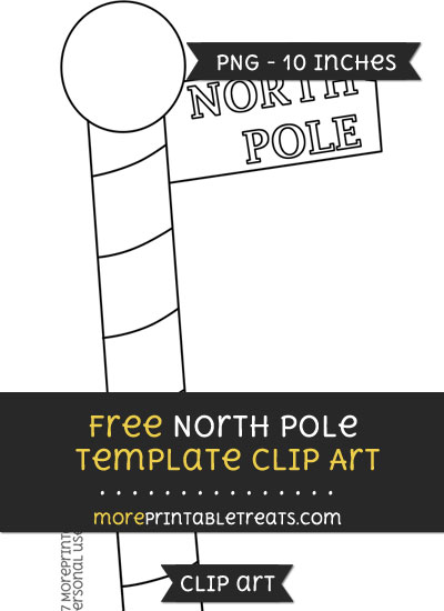 Free North Pole Template - Clipart